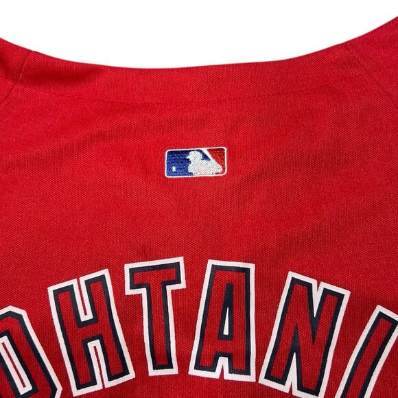 MLBPA SHOHEI OHTANI #17 Pet Dog Red T-shirt MLB Los Angeles Angels Size L - Picture 8 of 9